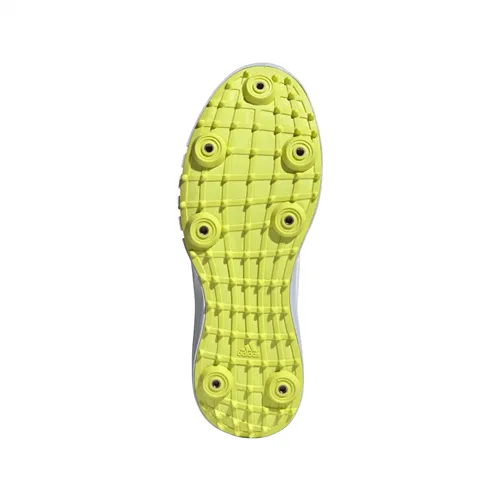 Adidas Howzat Spike Cricket Shoe - White/Yellow/Blue