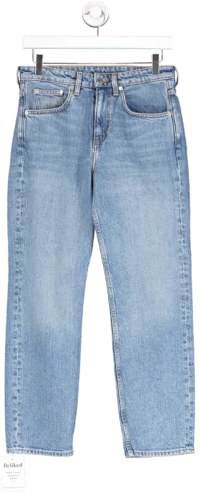 Arket Blue Jade Slim Stretch Cropped Jeans W27