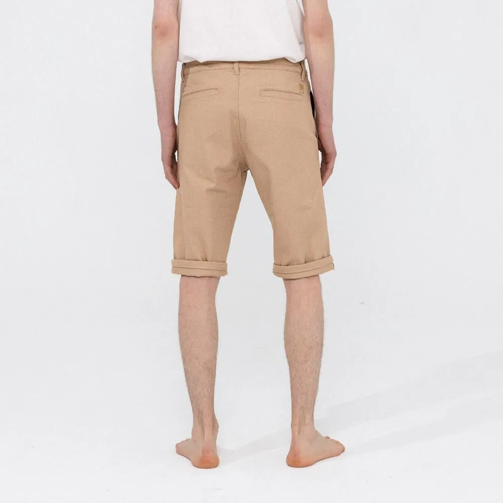 Bermuda short Hanh beige coupe droite - Coton bio