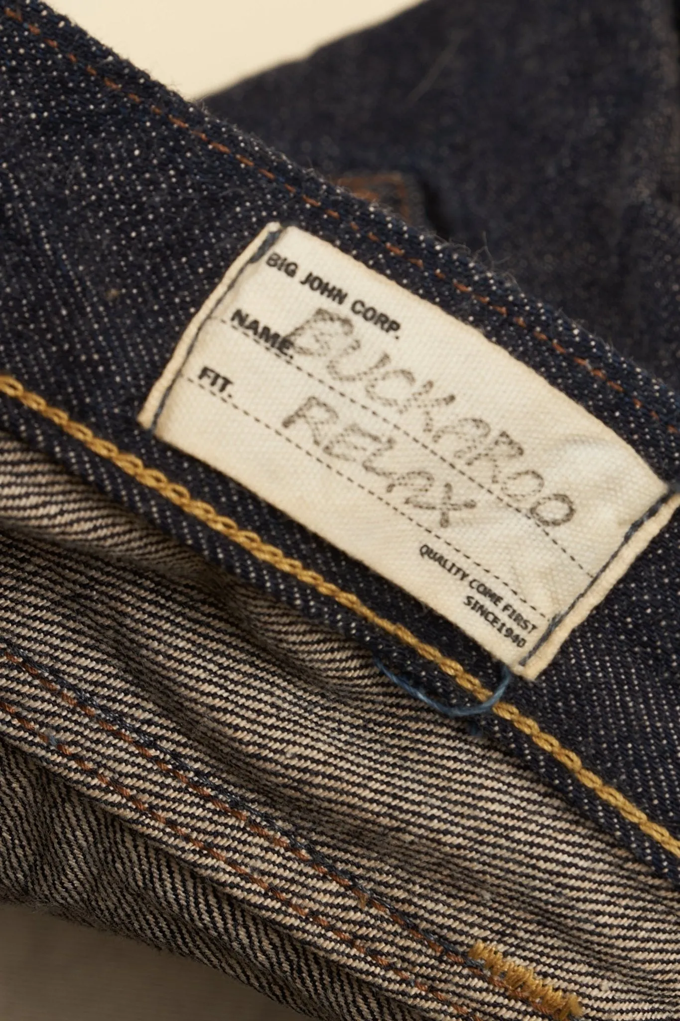 Big John Buckaroo Straight Selvedge Jeans - 14oz