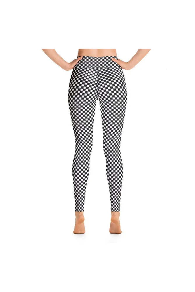 Black & White Circles Yoga Leggings