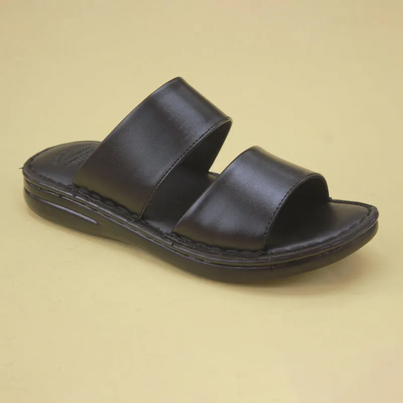 Black medicated slippers