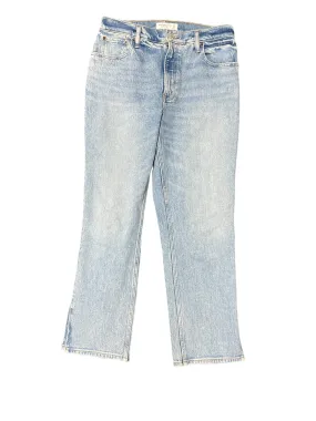 Blue Denim Jeans Straight Abercrombie And Fitch, Size 8