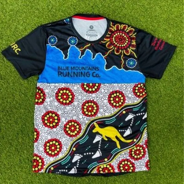 Blue Mountains Running Co Mens Indigenous Tee