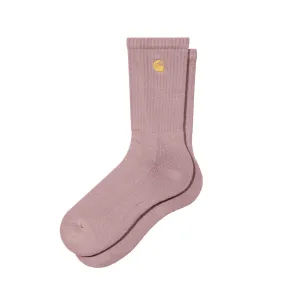 Carhartt WIP Chase Socks Glassy Pink / Gold