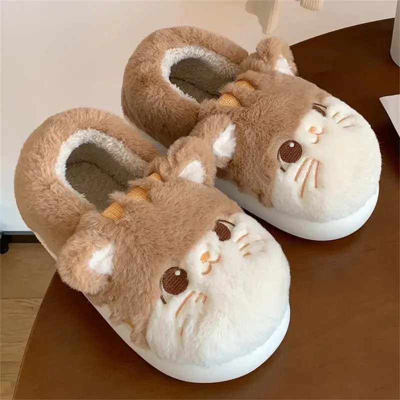 Cute Cat Cotton Slippers