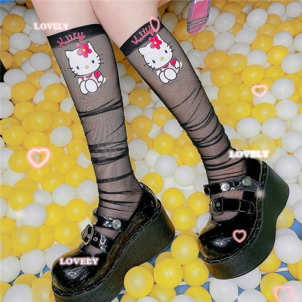 CUTE “HELLO KITTY” SOCKS BY45555