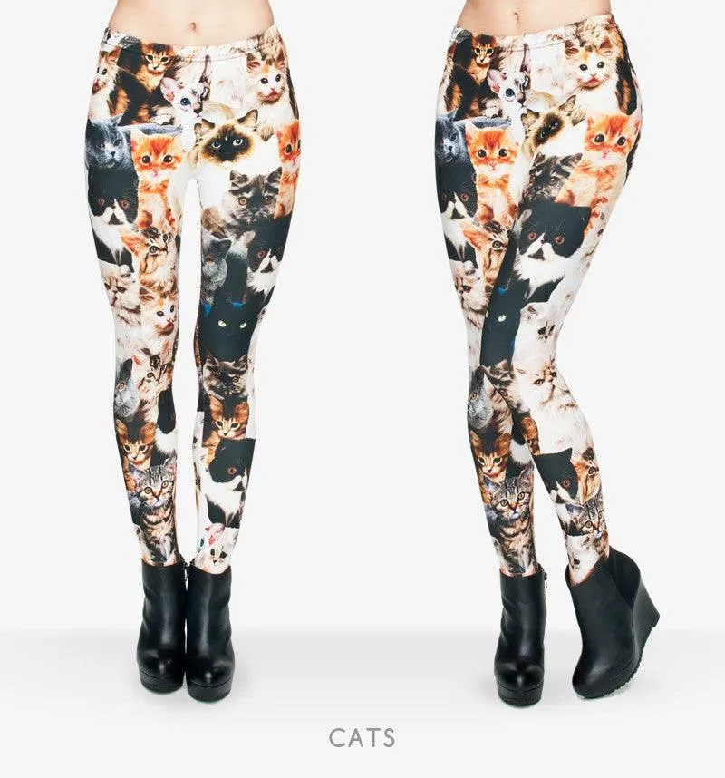 CUTE KITTY CAT LEGGINS