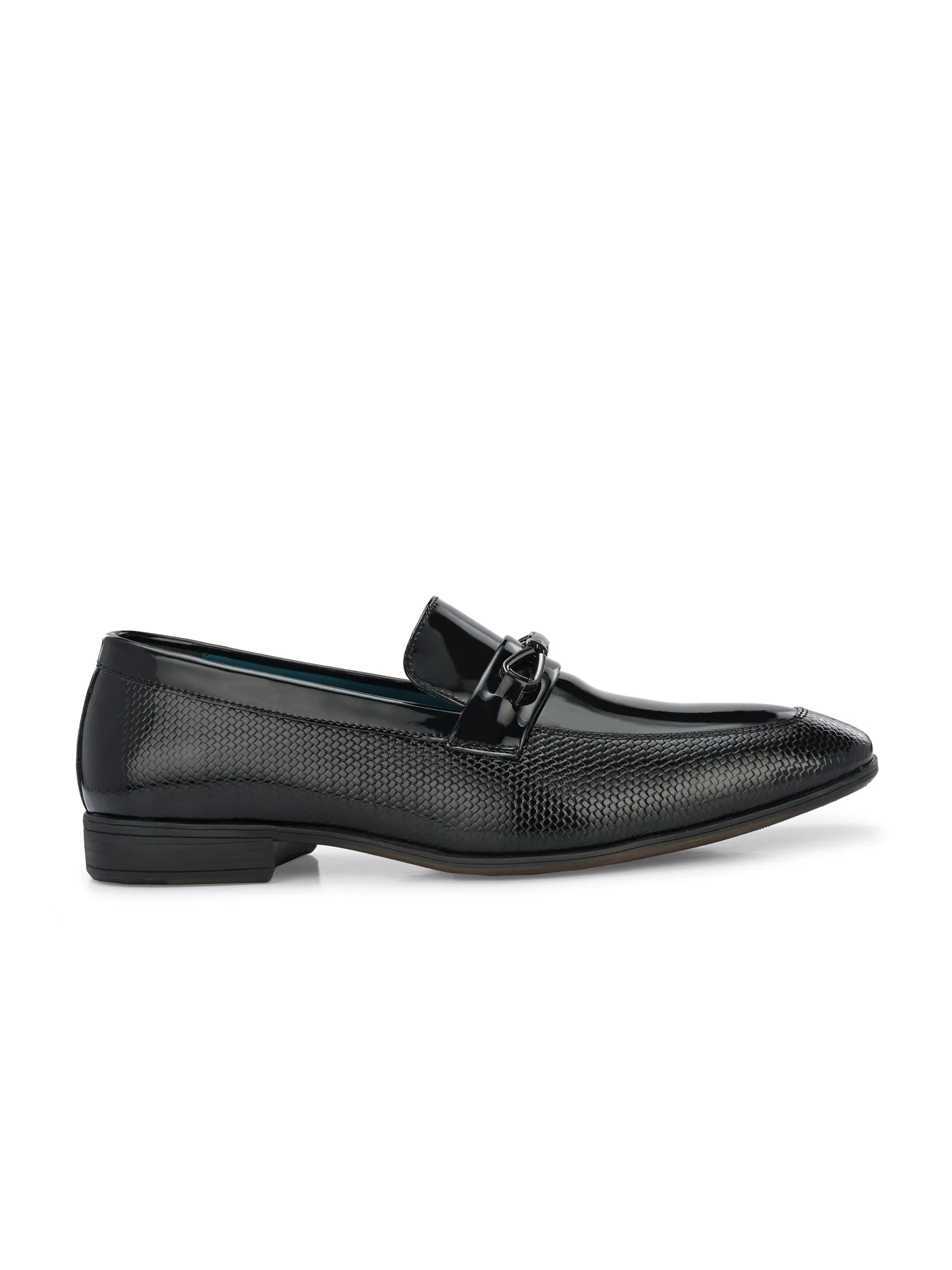 Da Vinci Black Patent Slip-Ons