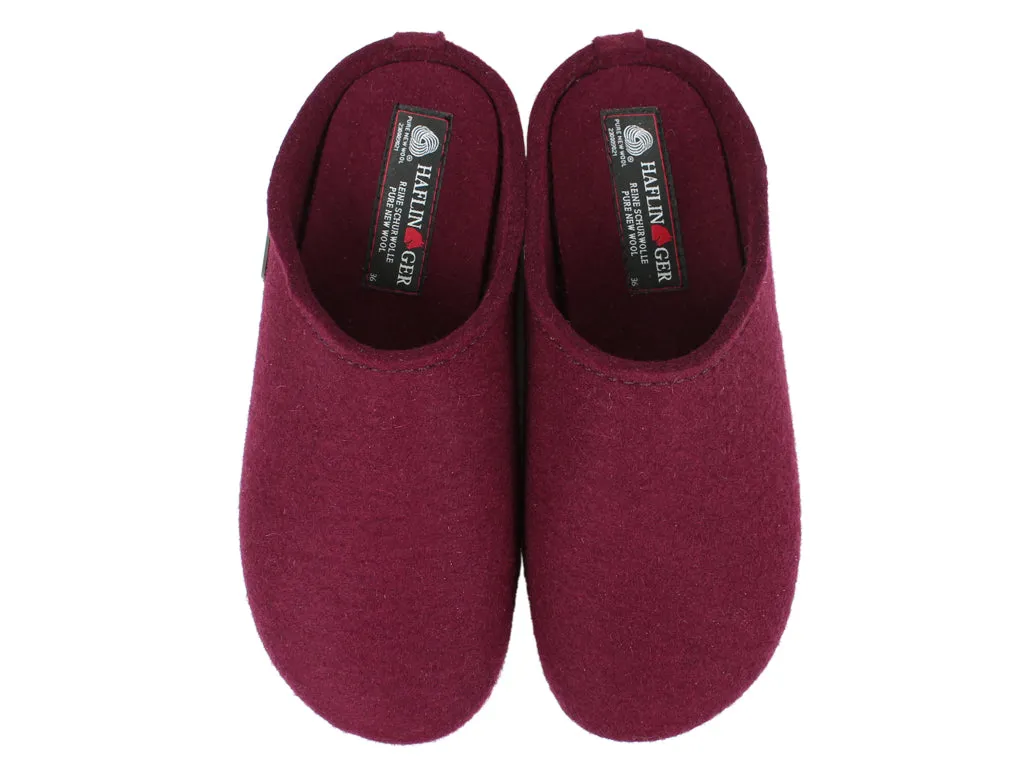 Haflinger Slippers Everest Fundus Bordeaux