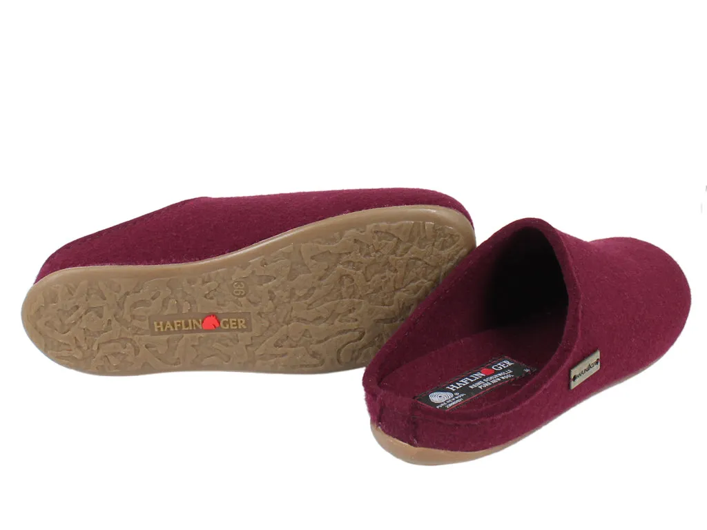 Haflinger Slippers Everest Fundus Bordeaux