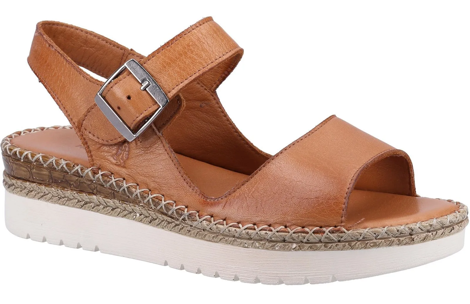 Hush Puppies Stacey Womens Leather Buckle Fastening Sandal