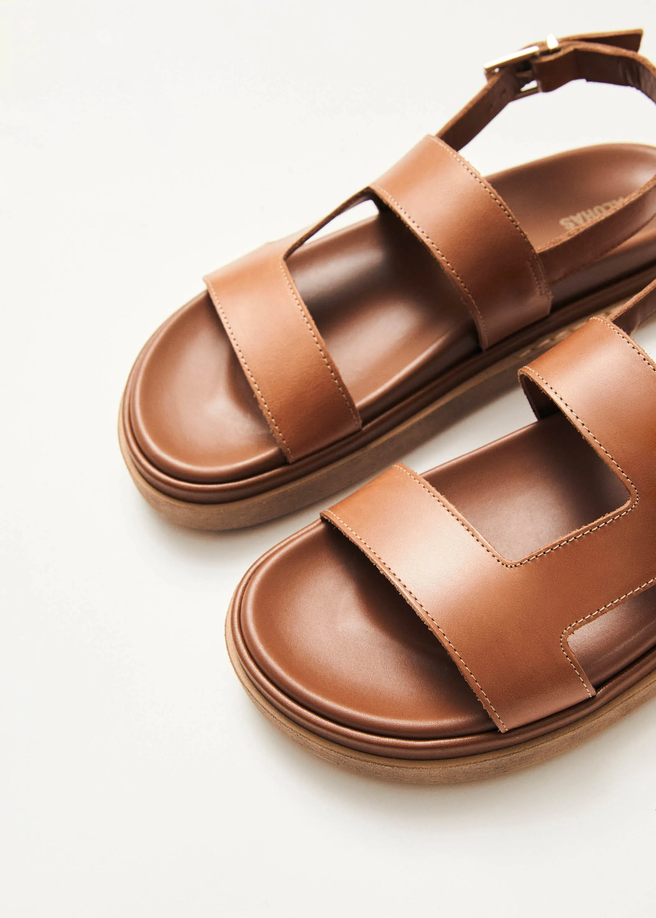 Lorelei Tan Leather Sandals