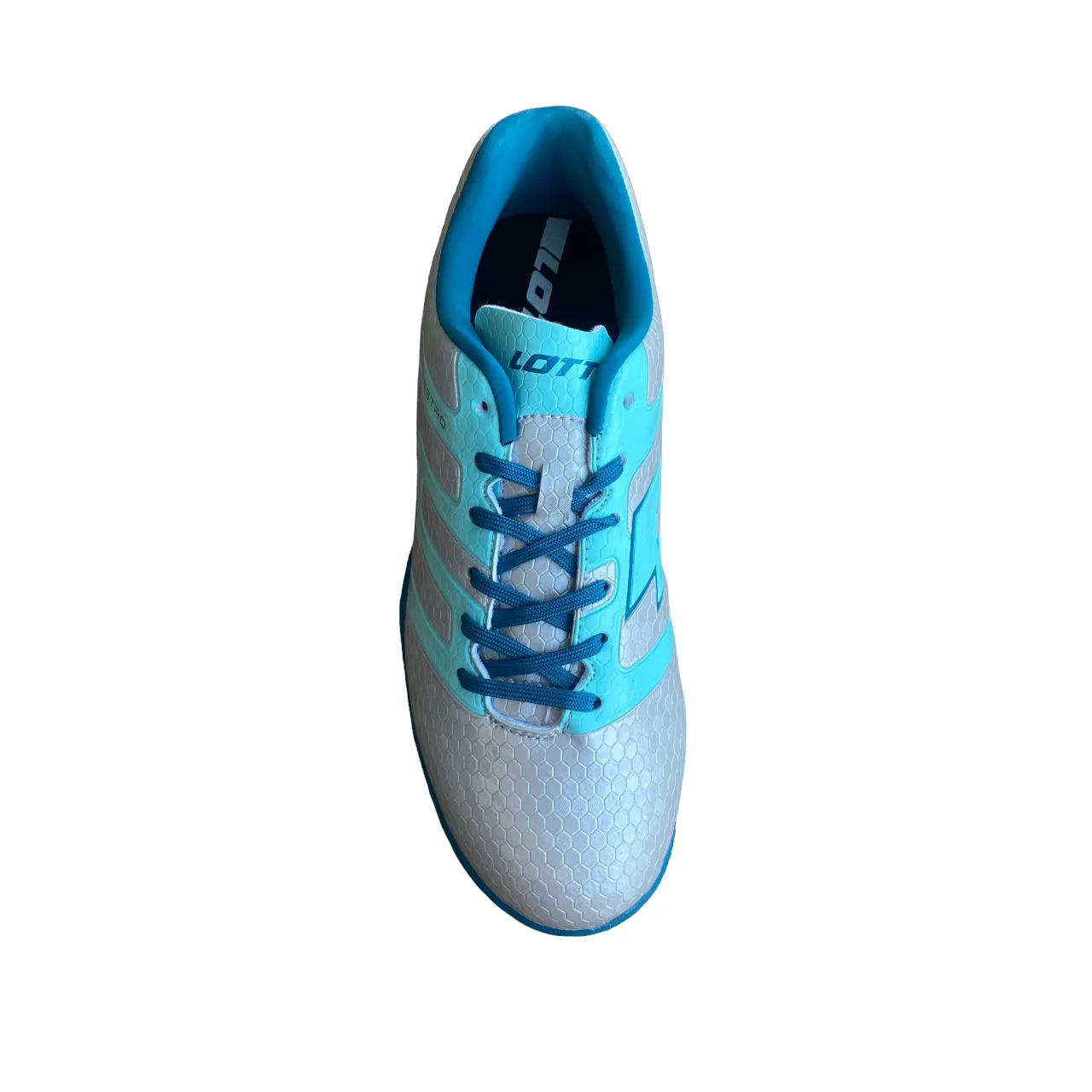 Lotto boy's synthetic grass soccer shoe Maestro 700 IV TF 214650 AU8 silver-blue