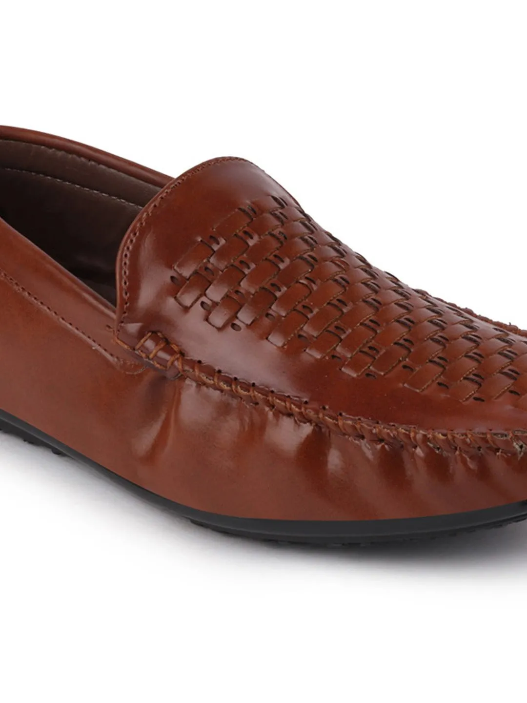 Men Brown Casual Slip-On Loafers