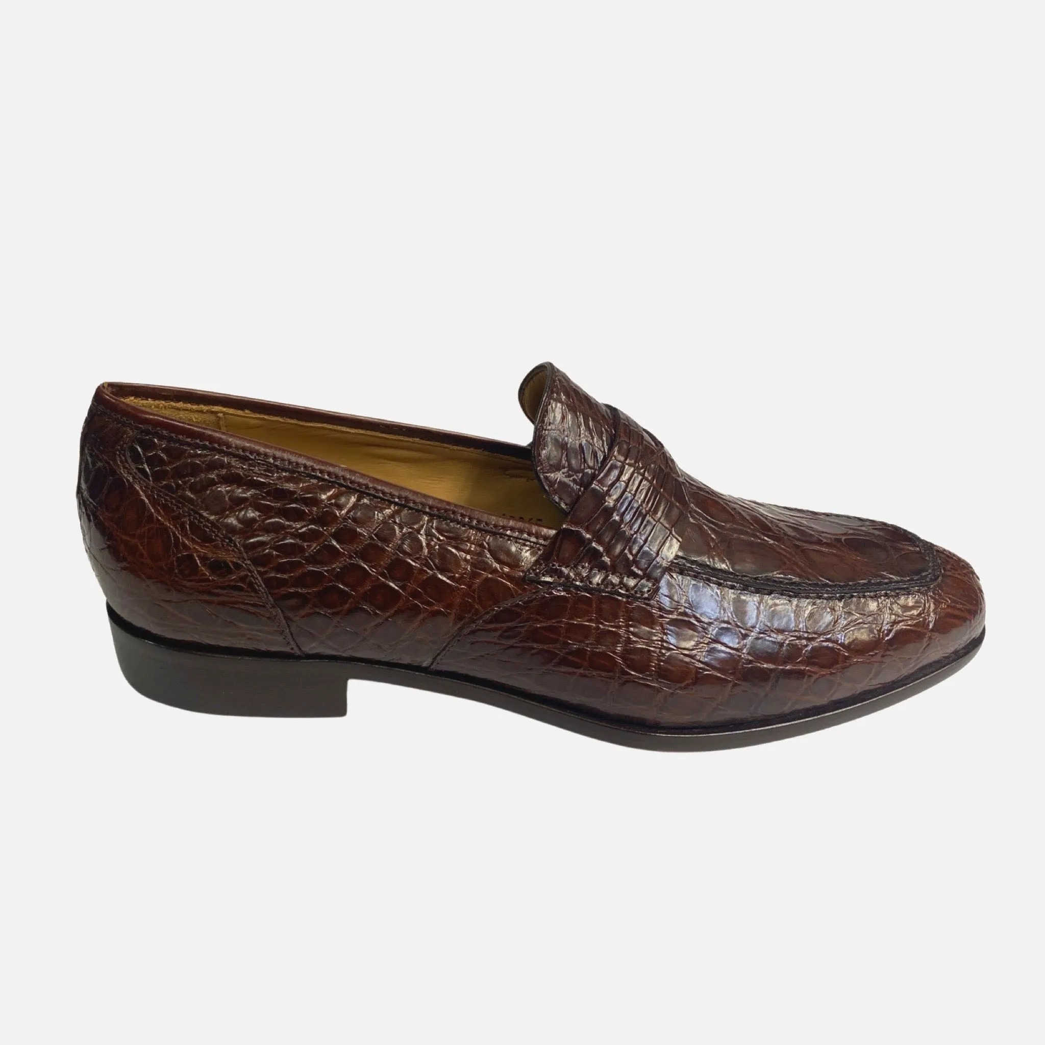 Mezlan Genuine Crocodile Penny Loafer Sport 4993-C