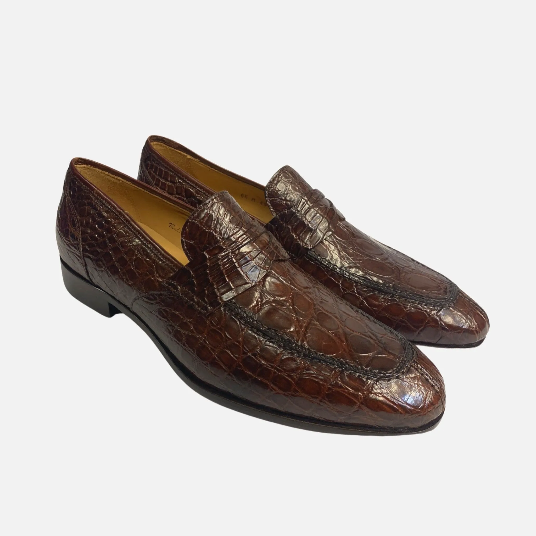 Mezlan Genuine Crocodile Penny Loafer Sport 4993-C