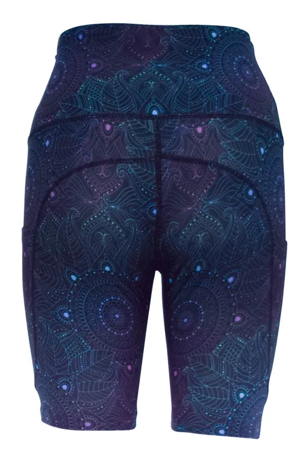 Midnight Mandala Shorts   Pockets