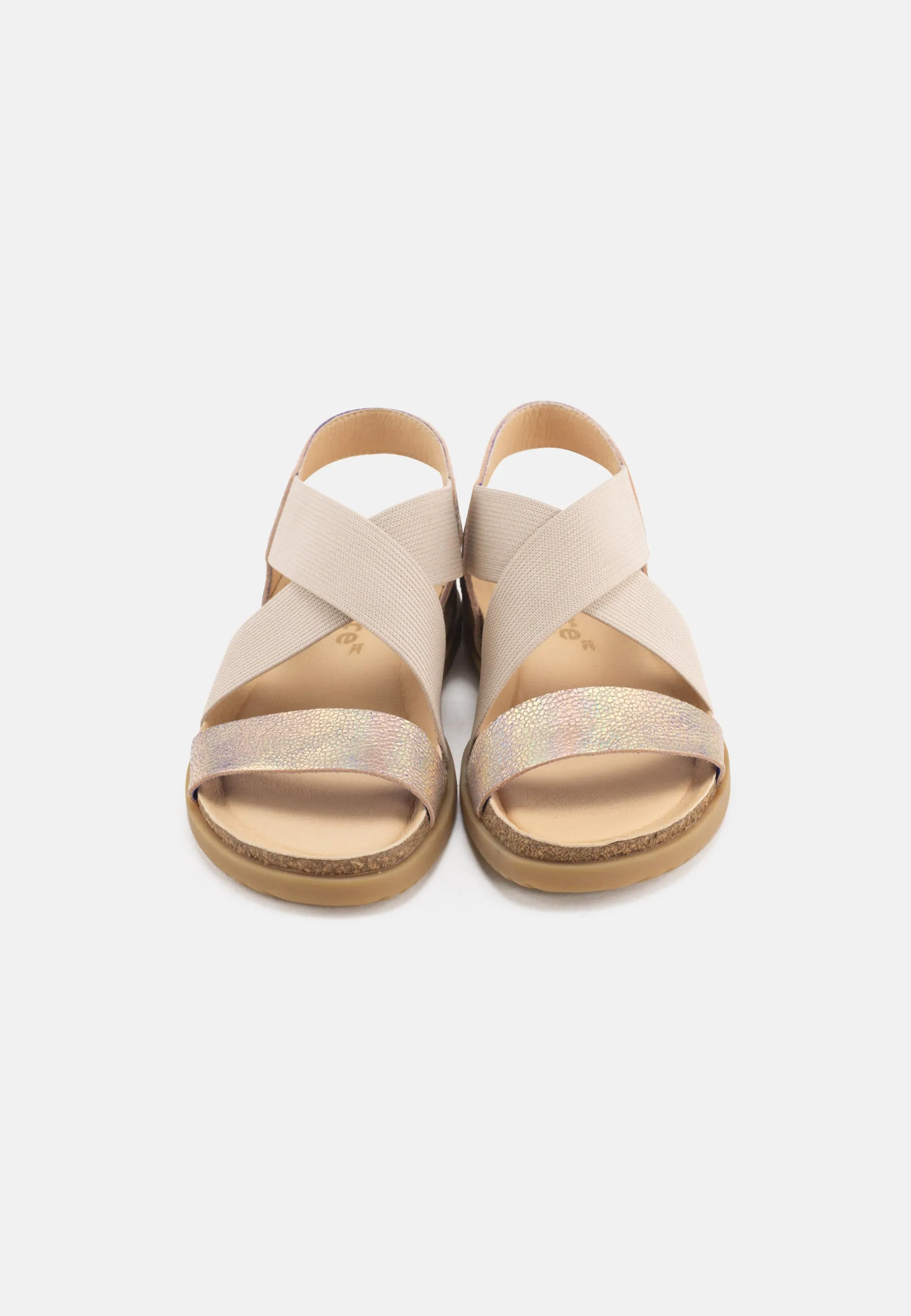 Mona Sandal Metallic Suede - Multicolor