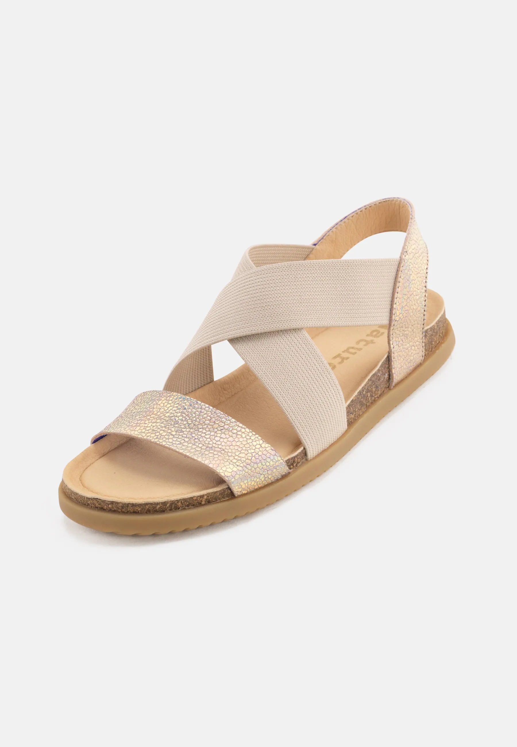 Mona Sandal Metallic Suede - Multicolor