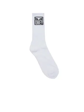 Obey Eyes Icon Socks - White