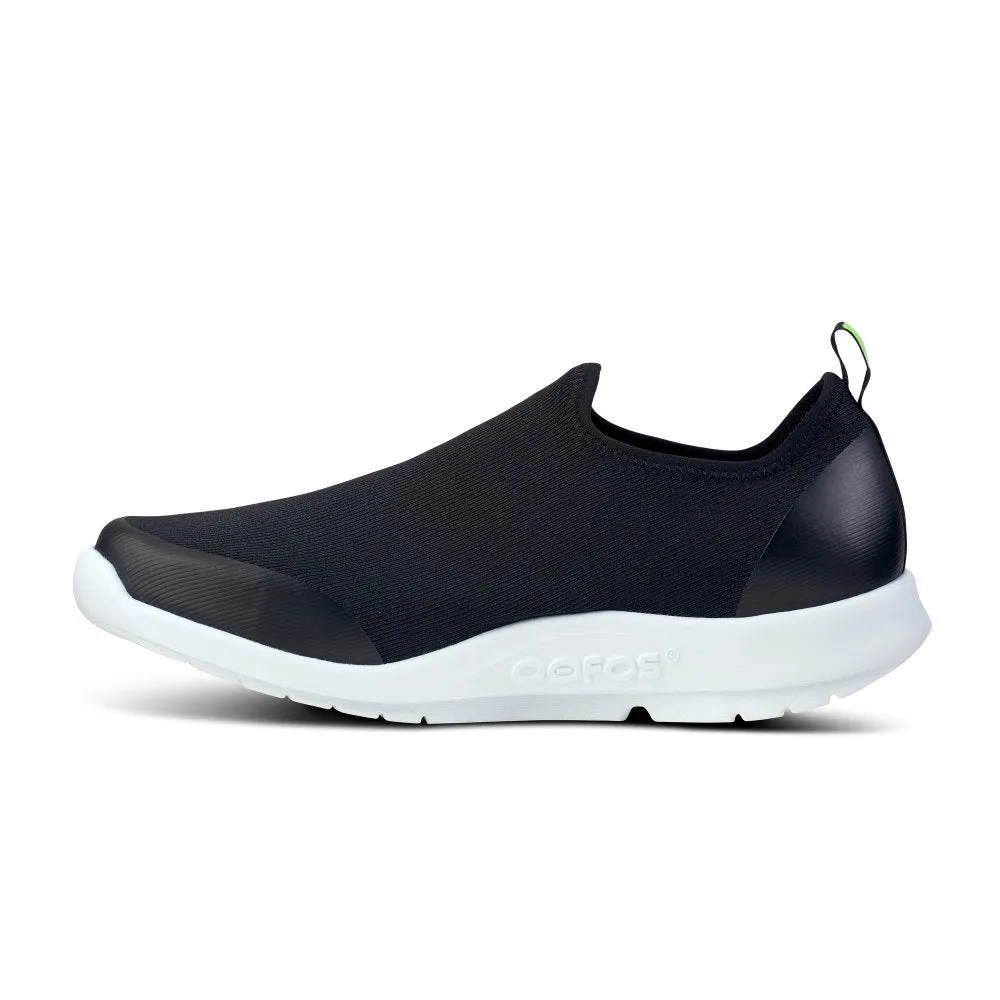 Oofos Women's OOmg Sport Low Shoe - White & Black