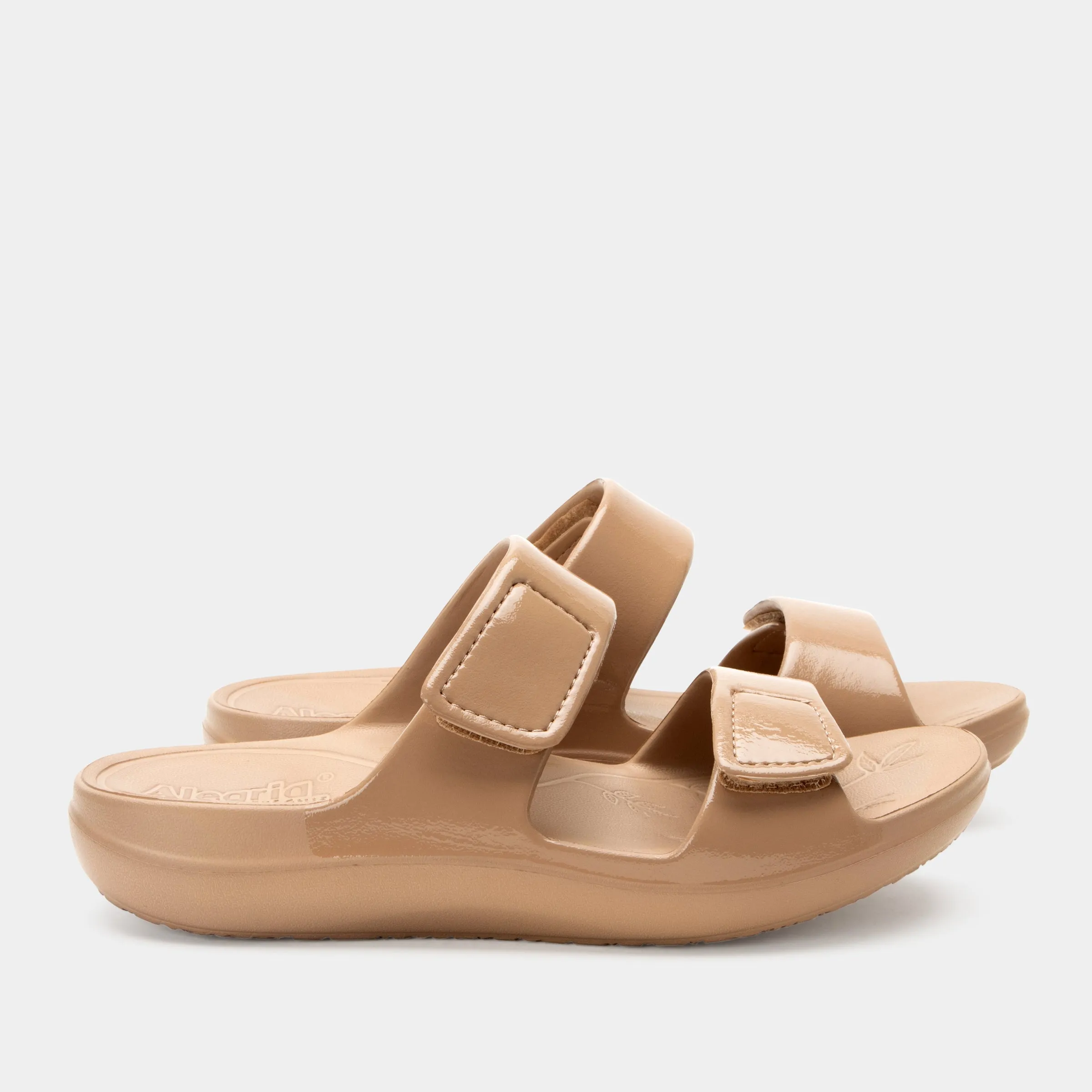 Orbyt Taupe Gloss Sandal