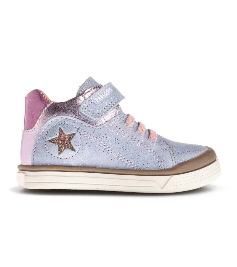 Pablosky Infant Girls Pink Leather Runners - 035142