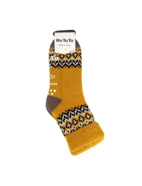 RoToTo Comfy Room Socks Nordic Yellow