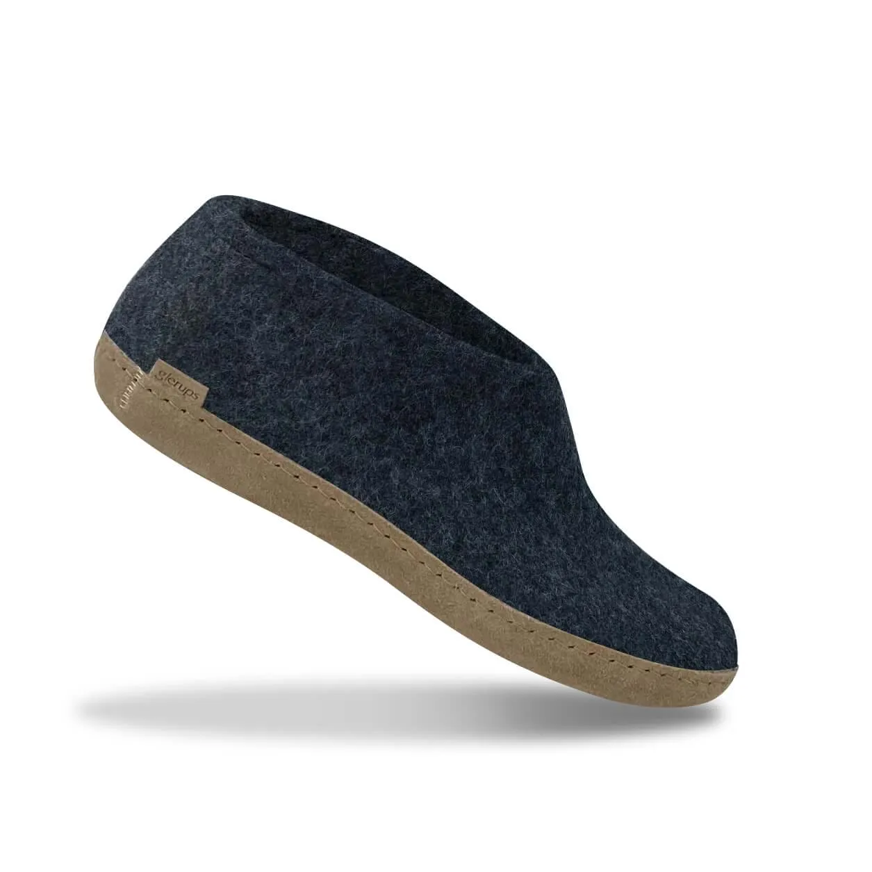 Shoe with leather sole - Denim