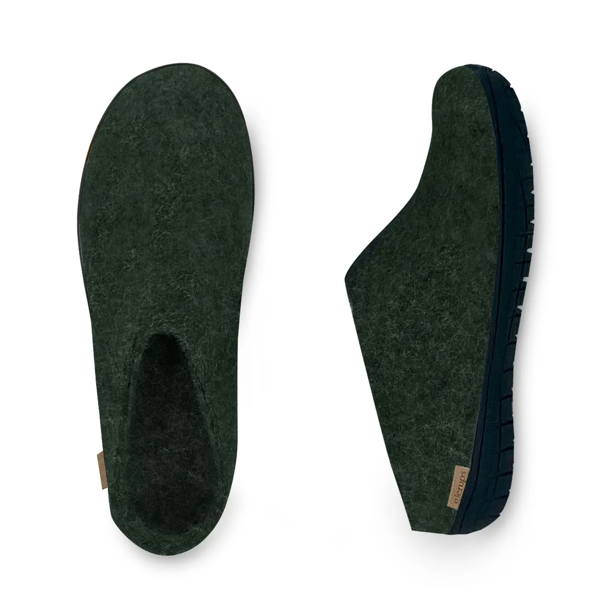 Slip-on with natural rubber sole - black - Forest