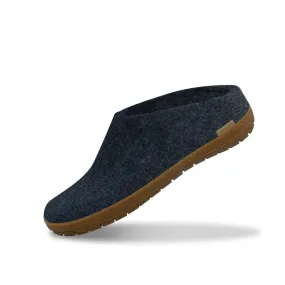 Slip-on with natural rubber sole - honey - Denim