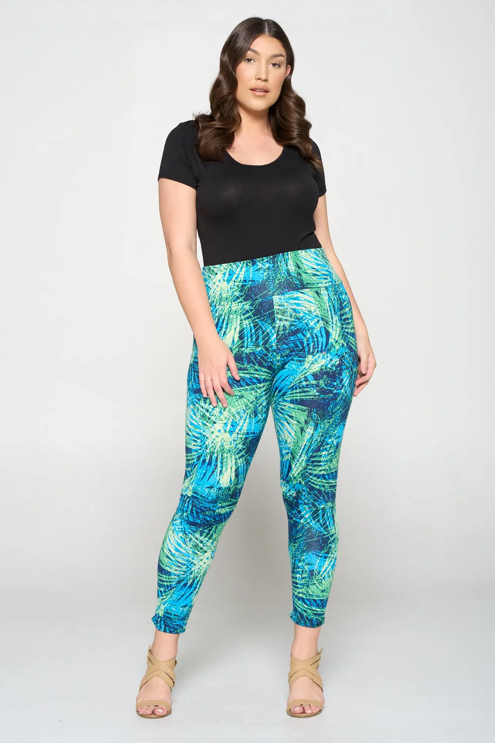 Tropical Yoga Leggings