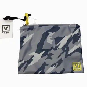 Veltri 'Darius' Zip Pouch in Grey Camo - 9 x 7