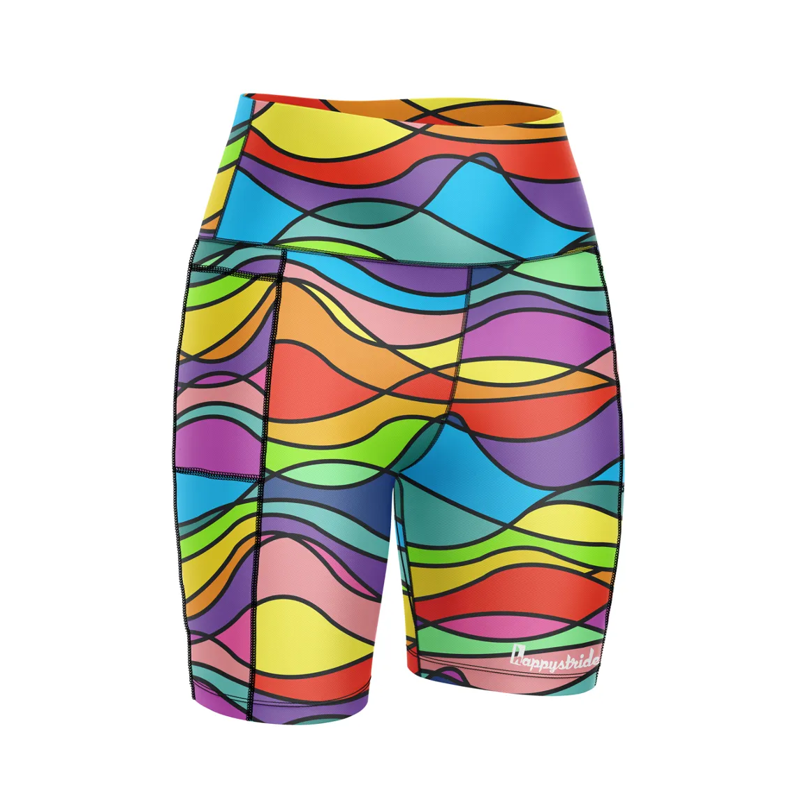 ''Wiggle & wave'' fitted shorts