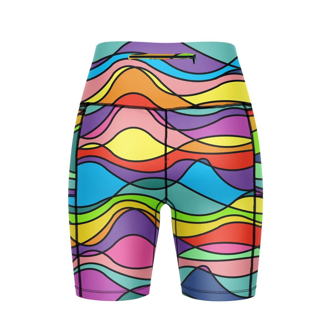 ''Wiggle & wave'' fitted shorts